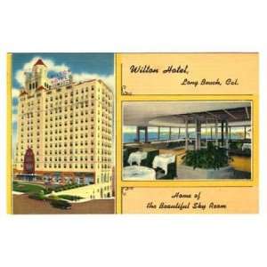   Hotel Linen Postcard Long Beach California 1949 