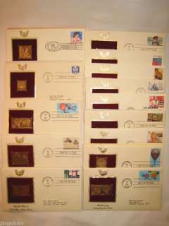 Lot 17 Gold USPS Stamp Commemorative Philatelist  