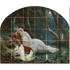  John Simmons Mythology Tile Mural Modern Interior Renovate 