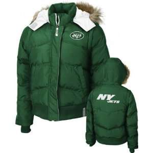  New York Jets Womens NFL 4 in 1 Fan Jacket: Sports 