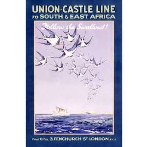  Union Castle Ocean Lines Travel Africa by unknown. Size 16 