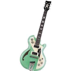   Electric Guitar   Green   includes Hardshell Case: Musical Instruments