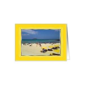  Blank Card   Fuerteventura Beach Card Health & Personal 