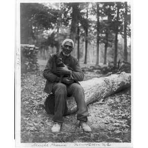Uncle Remus,New Bern,N.C.,Old African American man with a fox in his 