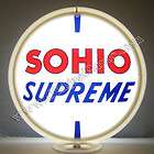 SOHIO SUPREME GASOLINE & OIL GAS PUMP GLOBE FREE S&H