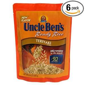 Uncle Bens Ready Rice Teriyaki Style, 8.8 Ounce Packages (Pack of 6 
