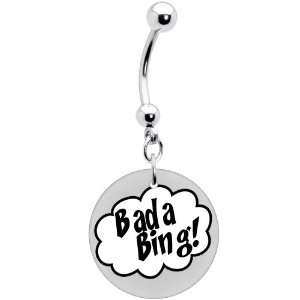  Retro Comic Bada Bing Belly Ring Body Candy Jewelry