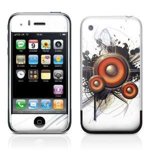   Skin for iPhone 3GS   Audial White Design Cell Phones & Accessories
