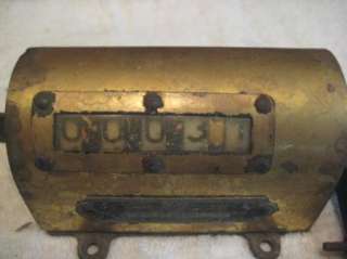Antique Veeder Brass Counter  