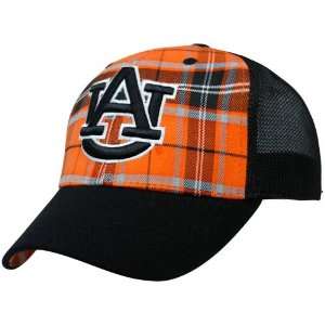   Auburn Tigers Orange Black Thrive Plaid One Fit Hat