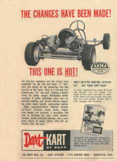 Vintage 1960 Rupp Dart Kart Super K Go Kart Ad  