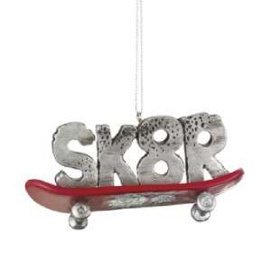 SK8R New Skateboard Skate Board Christmas Tree Ornament  