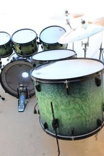 Pearl Masterworks Artisan Series Drum Kit   Blue Tamo Ash Finish (Plus 