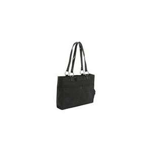  Kailo Chic Womens Structured Laptop Tote   Black Hexagon 