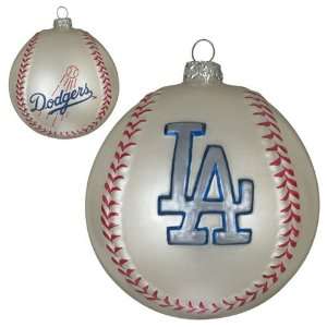  BSS   Los Angeles Dodgers MLB Glass Baseball Ornament (3 
