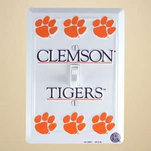  Clemson Tigers White Switch Plate Cover