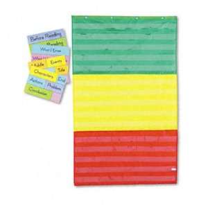   Section Pocket Chart with 18 Color Cards, Guide, 36 x 60 Electronics