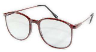 YES Vintage 80s SMARTY PANTS Red & Black CLEAR Glasses  
