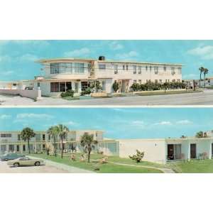  Hotel Post Card PONCE DE LEON MOTEL, Daytona Beach Shores 