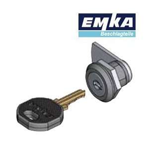 1022 U16   EMKA Chrome Plated Cylinder QT   Keyed EK2233   1 4in Grip 