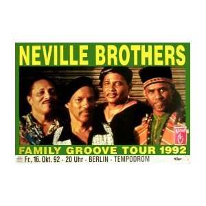  NEVILLE BROTHERS Family Groove Tour Music Poster