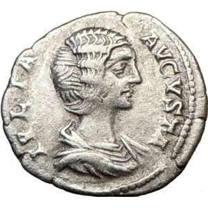 JULIA DOMNA 206AD Ancient Authentic Silver Roman Coin FELICITAS GOOD 