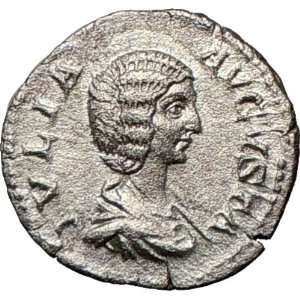  JULIA DOMNA 207AD RARE Silver Ancient Authentic Roman Coin 