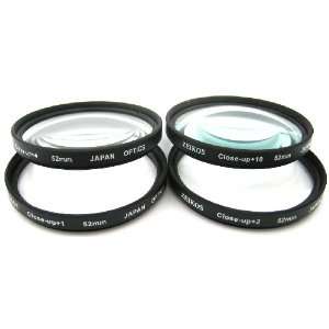  Zeikos 52mm 4 piece high definition Close Up filter set 