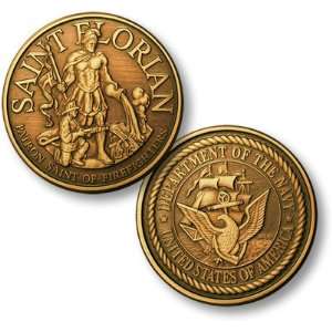 Saint Florian   Navy Bronze Antique