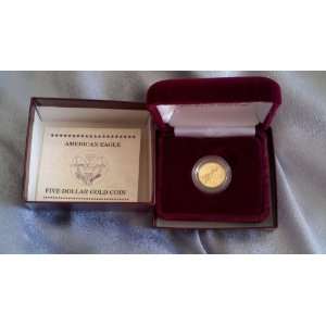 1990 American Eagle Five Dollar Gold Coin 