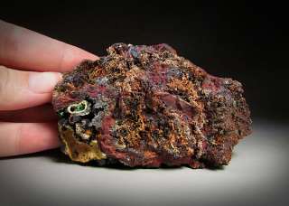 Azurite on Malachite, Copper Queen Mine, Bisbee, Arizona  
