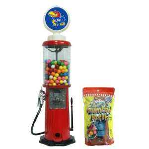  Kansas Red Retro Gas Pump Gumball Machine: Toys & Games