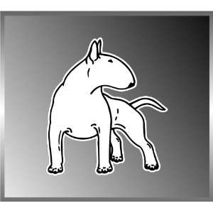  Bull Terrier Dog Lover Design Vinyl Decal Bumper Sticker 4 