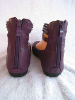 PURPLE FLAT SHOES with Ankle Strap WOMEN US SIZE 5 10  