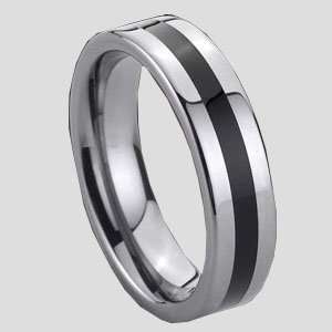  8 MM Tungsten Carbide Ring Diamond And Triangle Shaped 