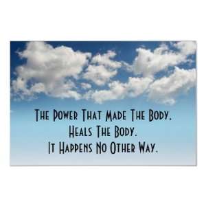  Chiropractic Poster The Power That Made the Body