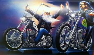 David Mann Art New Year’s Ride Easyriders Print Harley Davidson H D 