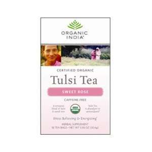   India USA   Tulsi Sweet Rose, 18 tea bags