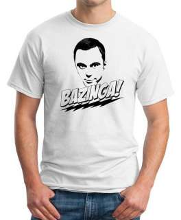 Big Bang Theory TV Show Bazinga Sheldon T Shirt 3 Shirt Color Options 