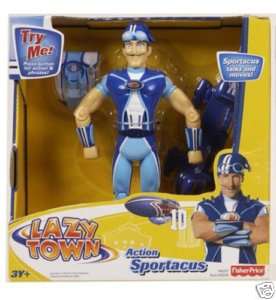 LAZY TOWN SPORTACUS ACTION TALKING Fully Articulated  