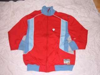 Mens red long sleeve track jacket by Gilyard 2X Used Mens Red track 