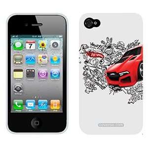  Hot Wheels red on Verizon iPhone 4 Case by Coveroo: MP3 