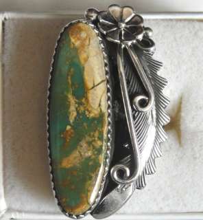   Peterson Johnson Navajo Native American Turquoise & Silver Ring  