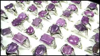 wholesale jewelry lot 50pc Purple Turquoise silver ring  