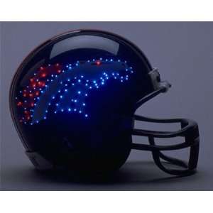    Denver Broncos Fiber Optic Replica Mini Helmet: Sports & Outdoors