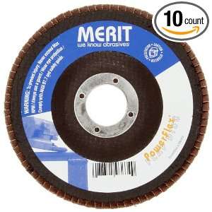 Merit Powerflex Contoured Abrasive Flap Disc, Type 29, Round Hole 