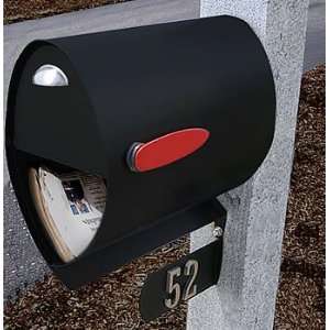  Spira Unique Post Mount Mailbox   Black