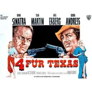  4 for Texas (1963) 27 x 40 Movie Poster German Style A 