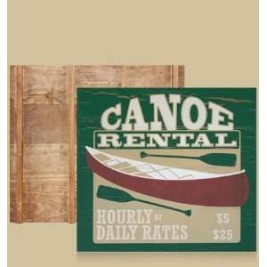    SaltBox Gifts SS24CR Canoe Rental Sign: Patio, Lawn & Garden