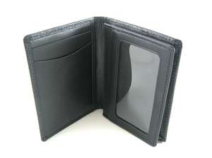 Tumi Monaco Black Gusseted Card Case Wallet w/ID  
